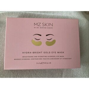 5 Pairs MZ SKIN Hydra-Bright Gold Eye Masks Brightening & Hydrating New In Box